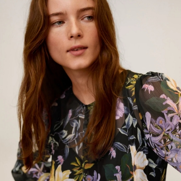 MANGO floral dress - Picture 8 of 12